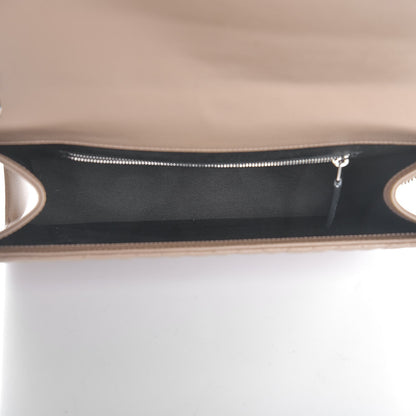 Saint Laurent Grain De Poudre Large Tri-Quilt Monogram Satchel Dark Beige 5 of 8