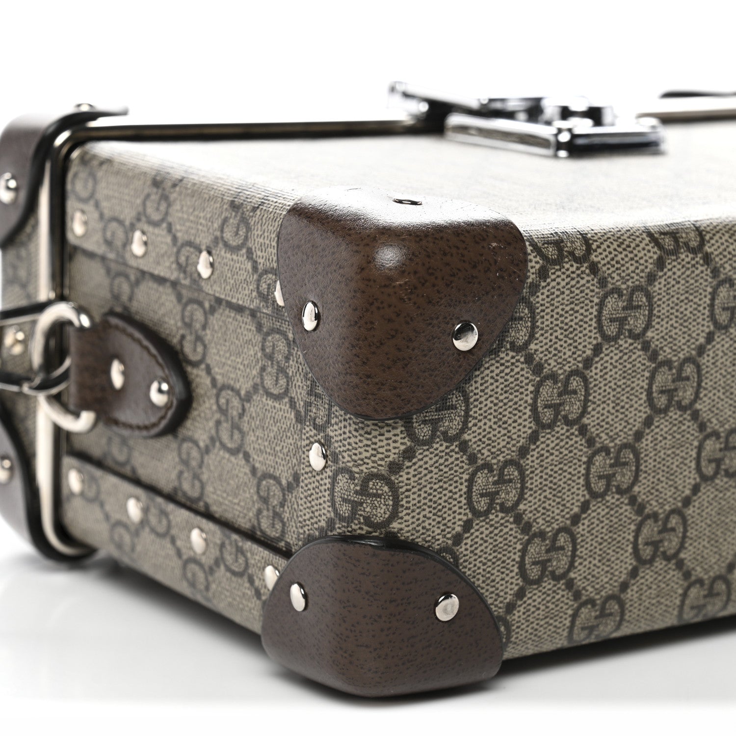 Gucci GG Supreme Monogram Globe-Trotter Beauty Case Brown 9 of 11