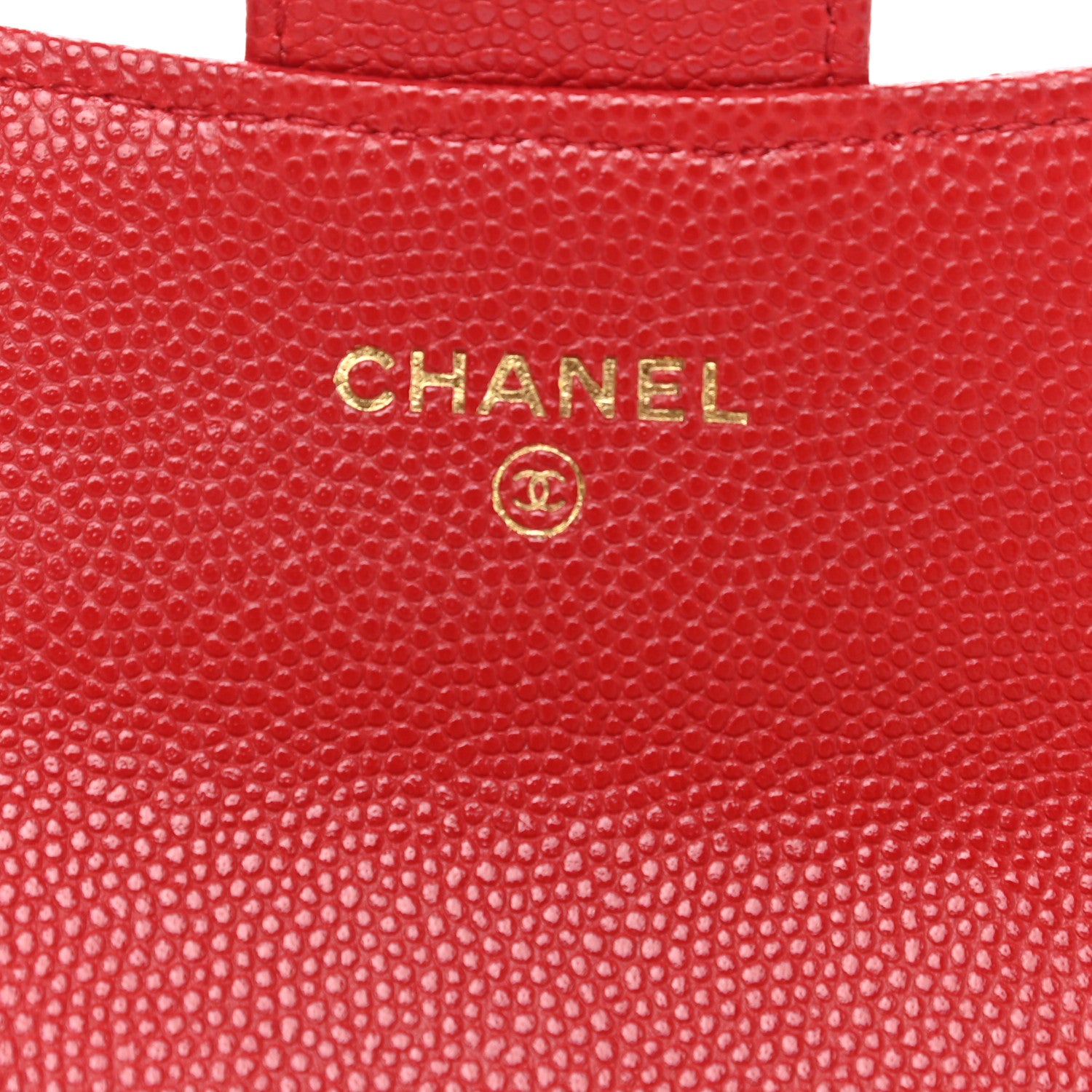 Chanel Caviar Quilted Flap Card Holder Wallet Red 6 of 9