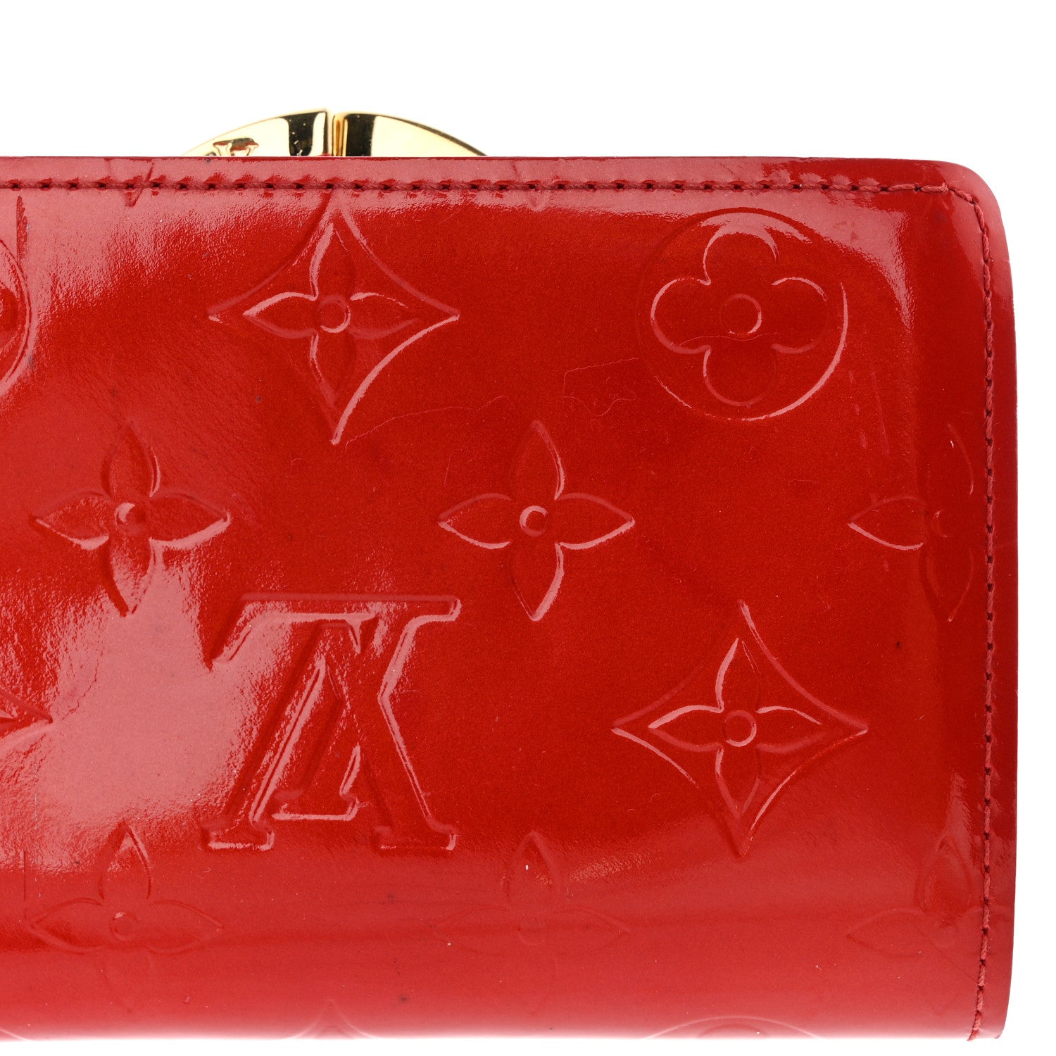 Louis Vuitton Vernis French Purse Wallet Pomme D'Amour 13 of 15