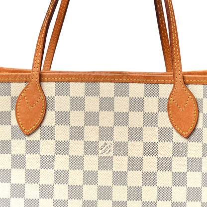 Louis Vuitton Damier Azur Neo Neverfull MM Rose Ballerine 8 of 15
