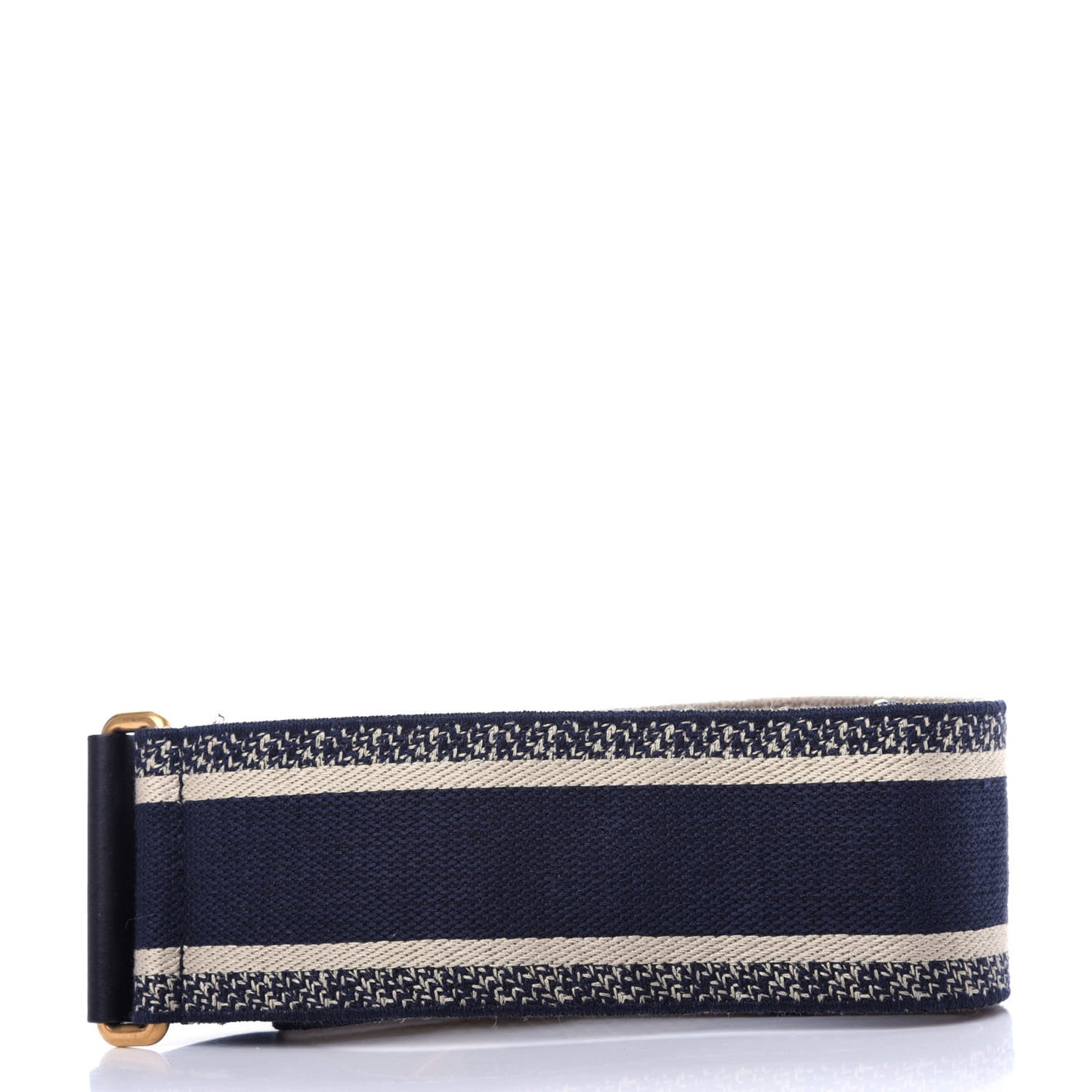 Canvas Embroidered Shoulder Strap Blue