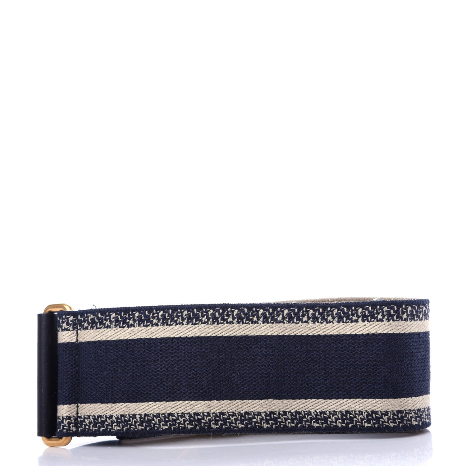 Christian Dior Canvas Embroidered Shoulder Strap Blue 2 of 4