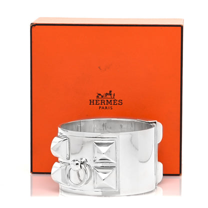 Hermes Sterling Silver Collier De Chien Bracelet XL 6 of 6