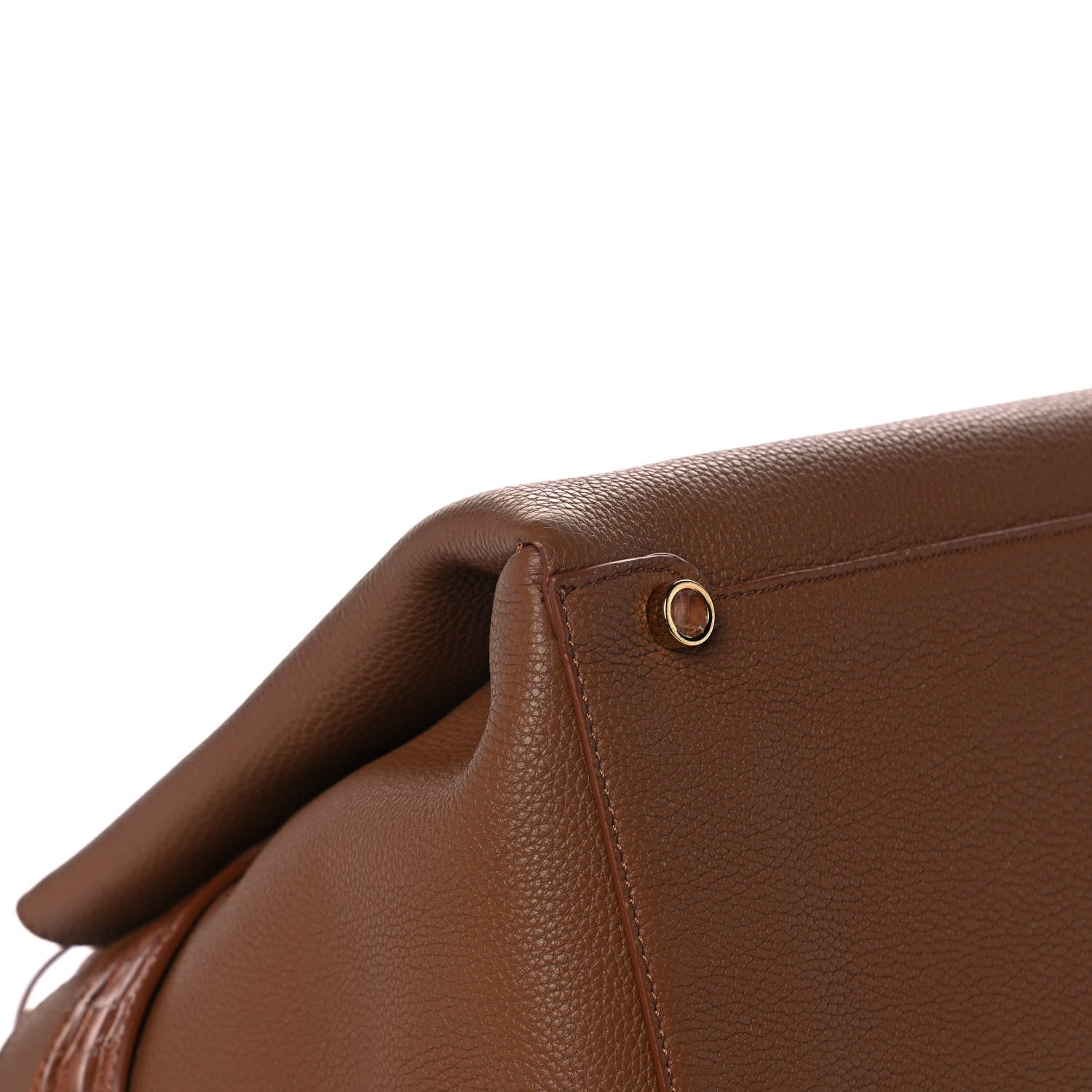 Nancy Gonzalez Calfskin Crocodile Cristie Satchel Brown 9 of 13
