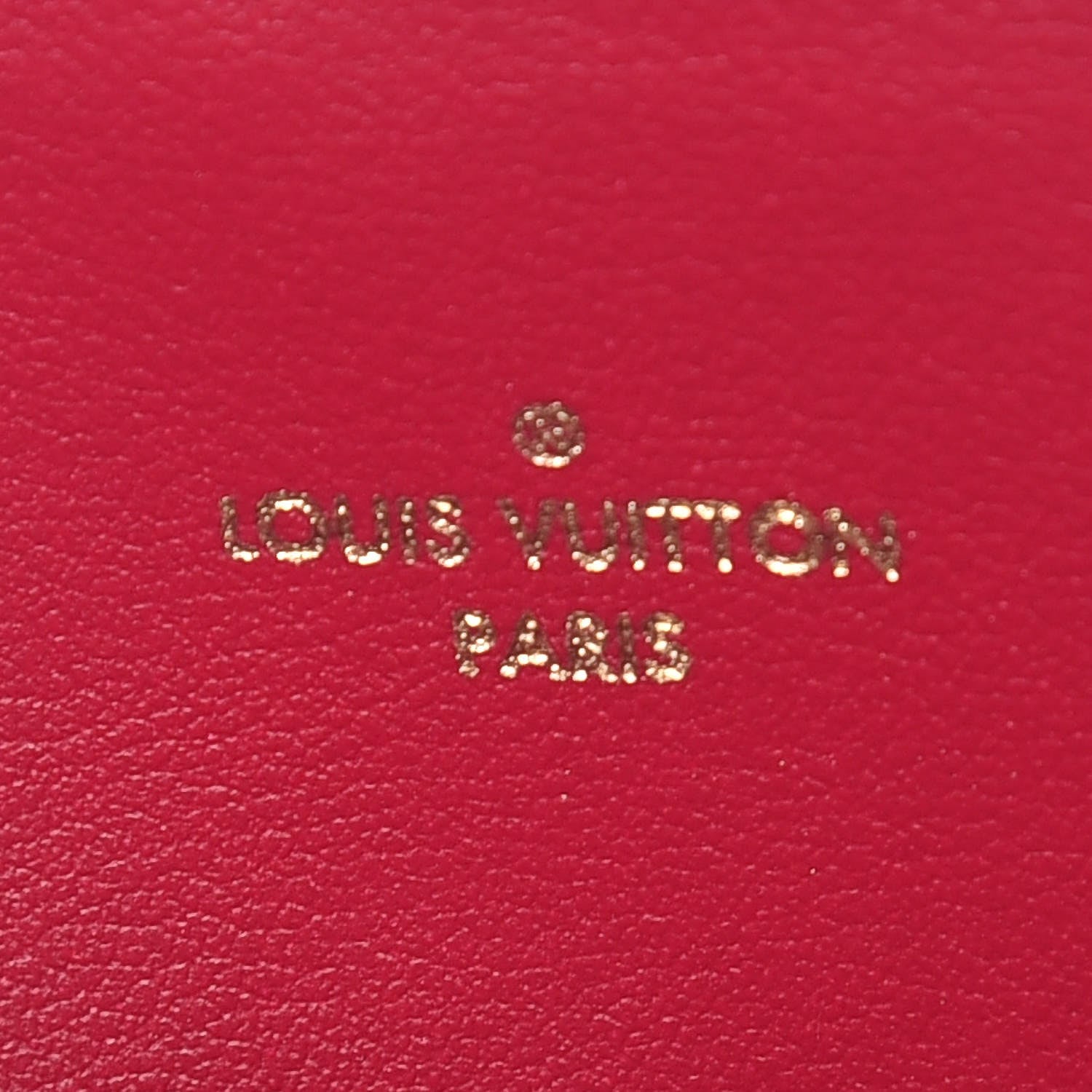 Louis Vuitton Monogram Felicie Chain Wallet Zippered Insert Fuchsia 6 of 7