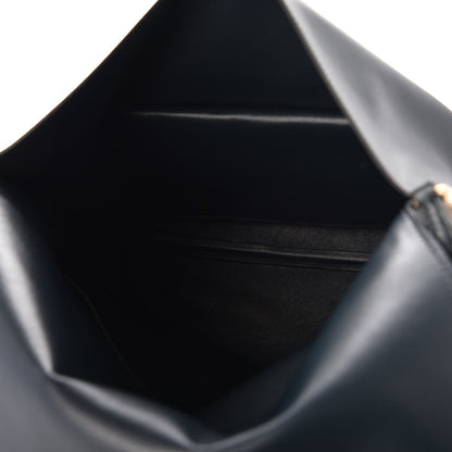 Celine Smooth Calfskin Flap Clasp Bag Dark Sea 5 of 6