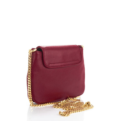 Gucci Cellarius Calfskin Small 1973 Chain Shoulder Bag Cherry Gloss 3 of 7