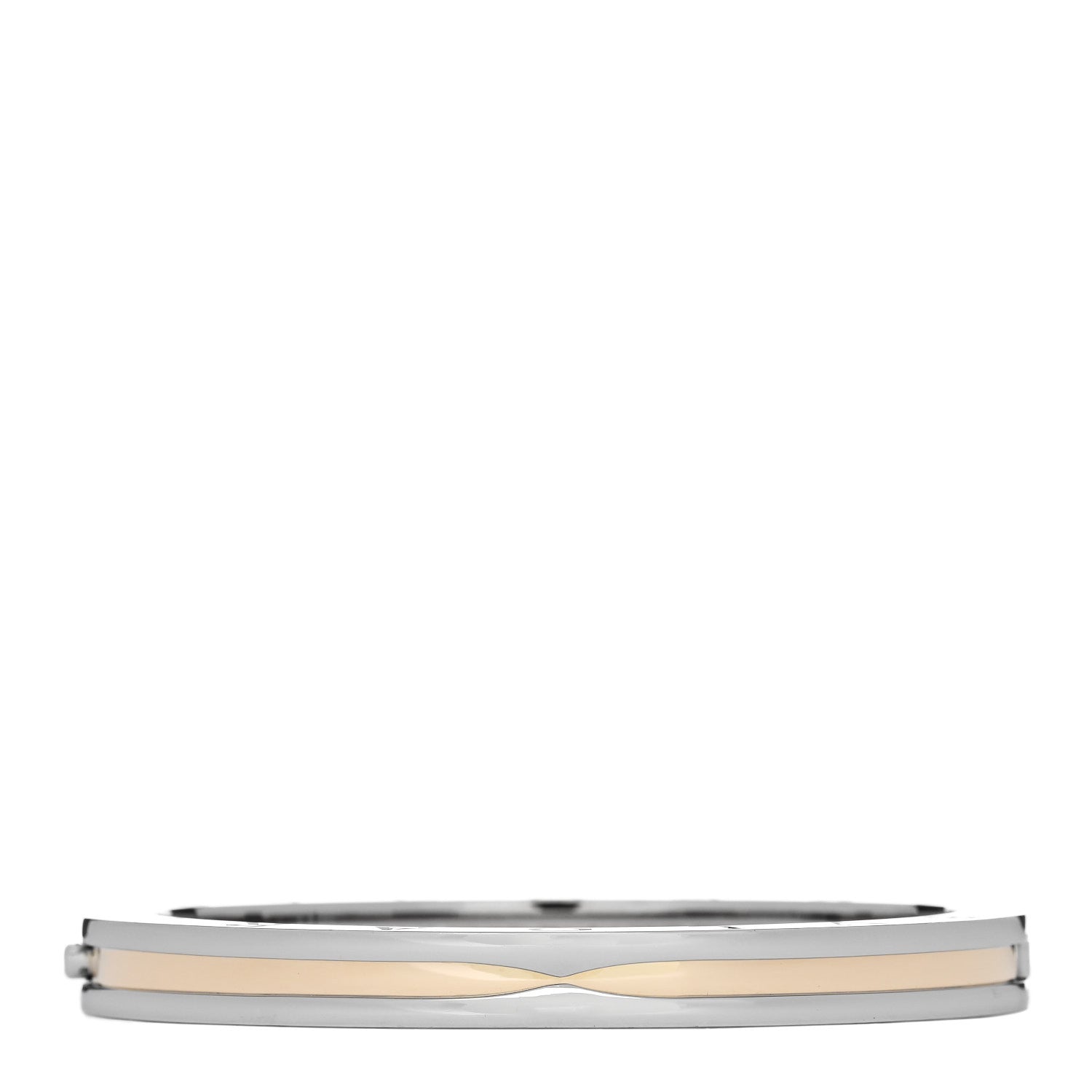 Bulgari 18K Yellow Gold Stainless Steel B.Zero1 Bangle Bracelet 1 of 5
