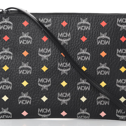 MCM Skyoptic Visetos Crossbody Pouch Spectrum Diamond Black 8 of 10