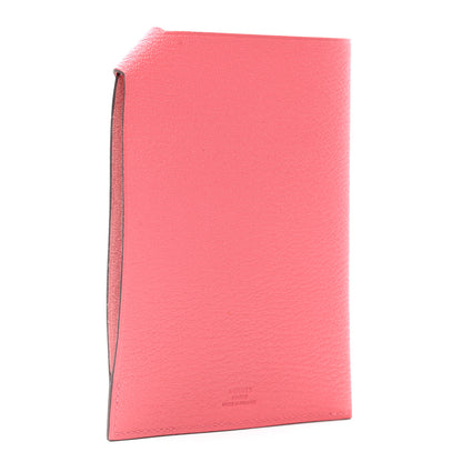 Hermes Chevre Mysore Tarmac PM Passport Holder Rose Ete 3 of 6