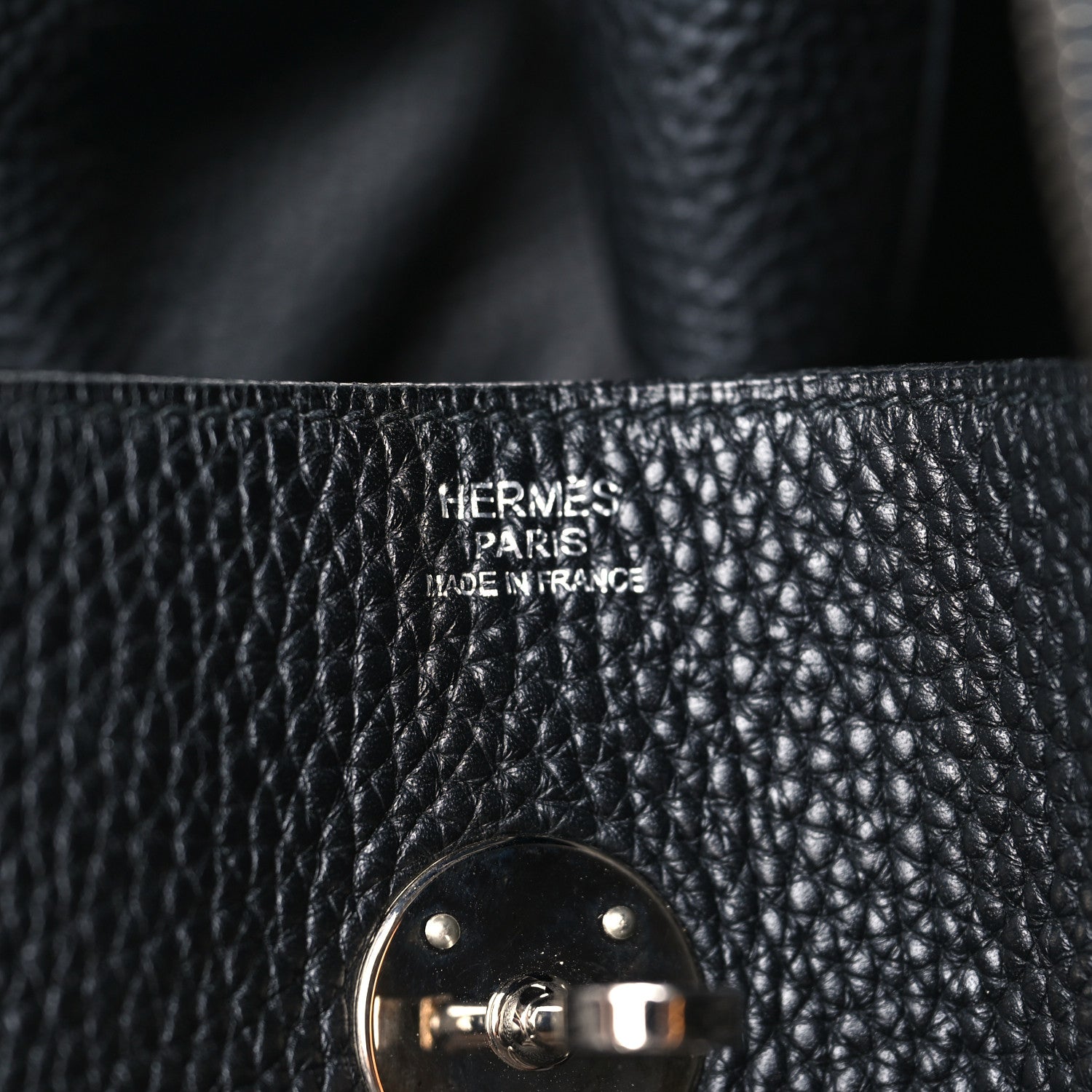 Hermes Taurillon Clemence Lindy 34 Black Black 6 of 12