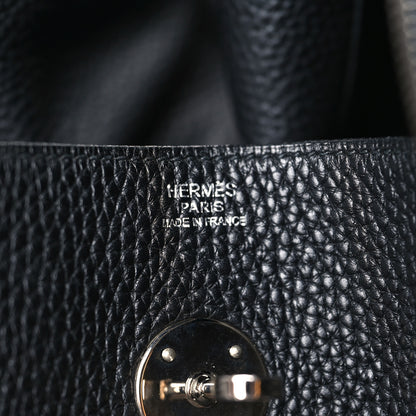 Hermes Taurillon Clemence Lindy 34 Black Black 6 of 12