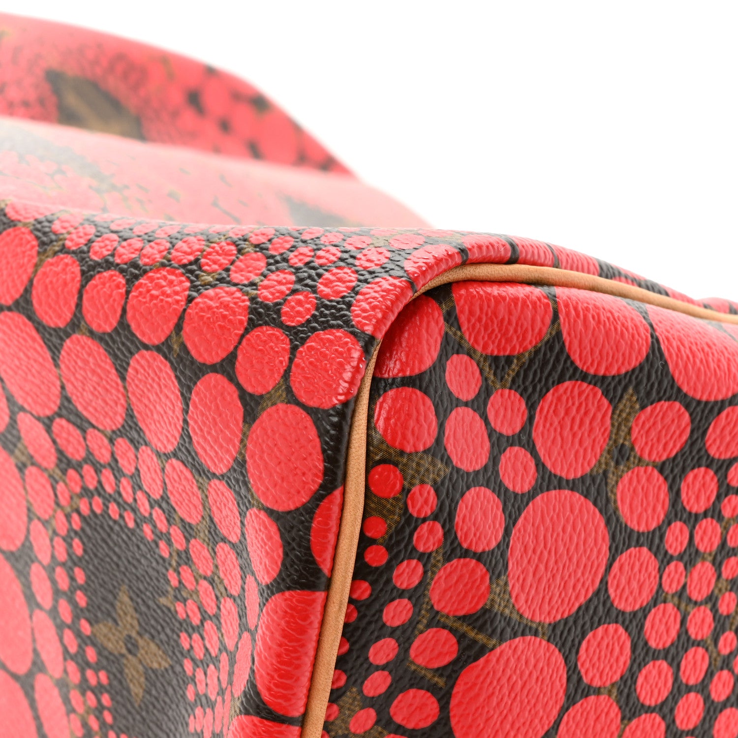 Louis Vuitton Monogram Kusama Town Speedy 30 Red 12 of 16
