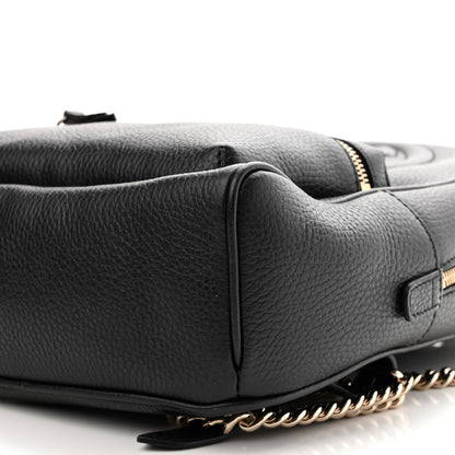 Gucci Pebbled Calfskin Soho Chain Backpack Black 10 of 10