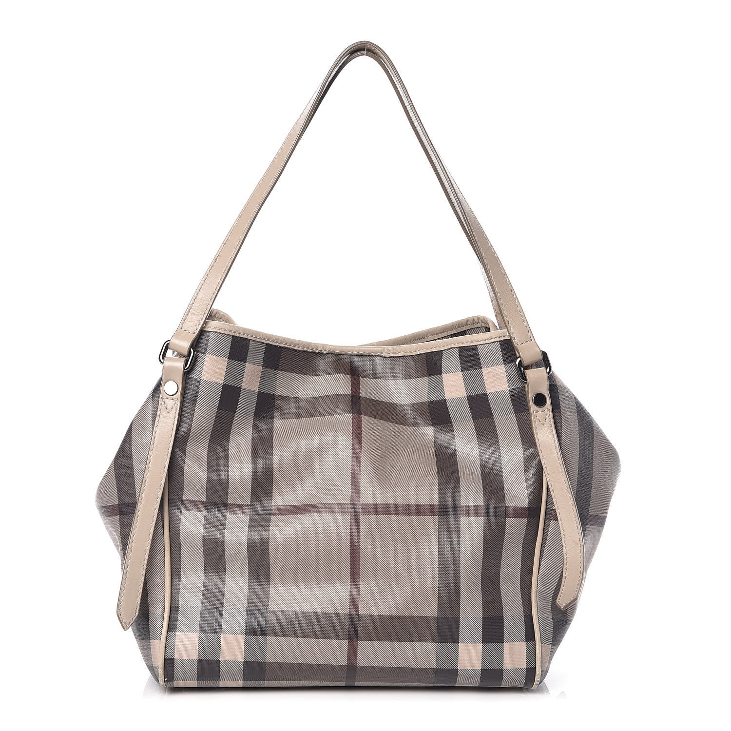 Burberry Smoked Check Small Canterbury Tote Trench 1 of 10