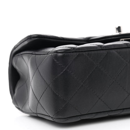 Chanel Lambskin Quilted Mini Rectangular Flap Black 9 of 11
