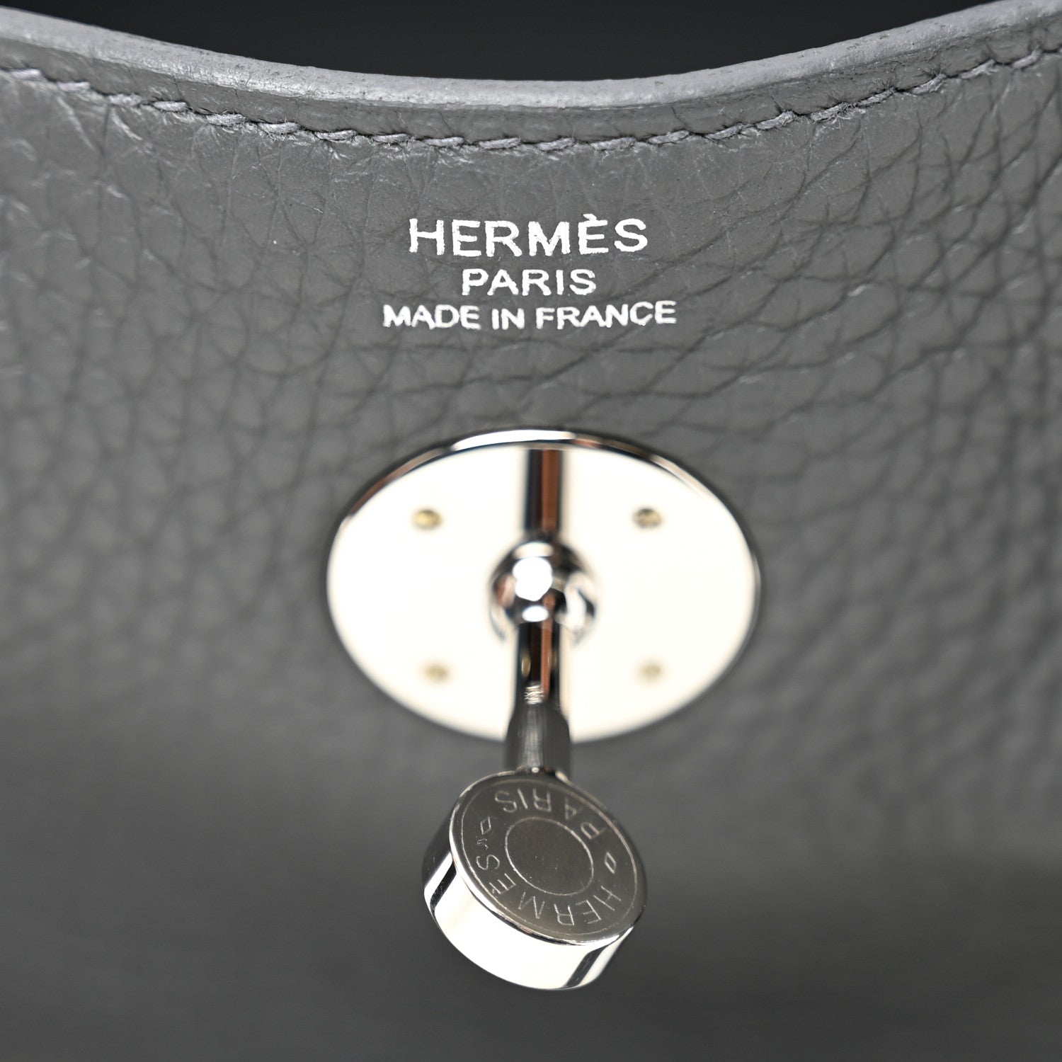 Hermes Taurillon Clemence Lindy 26 Ardoise 6 of 10