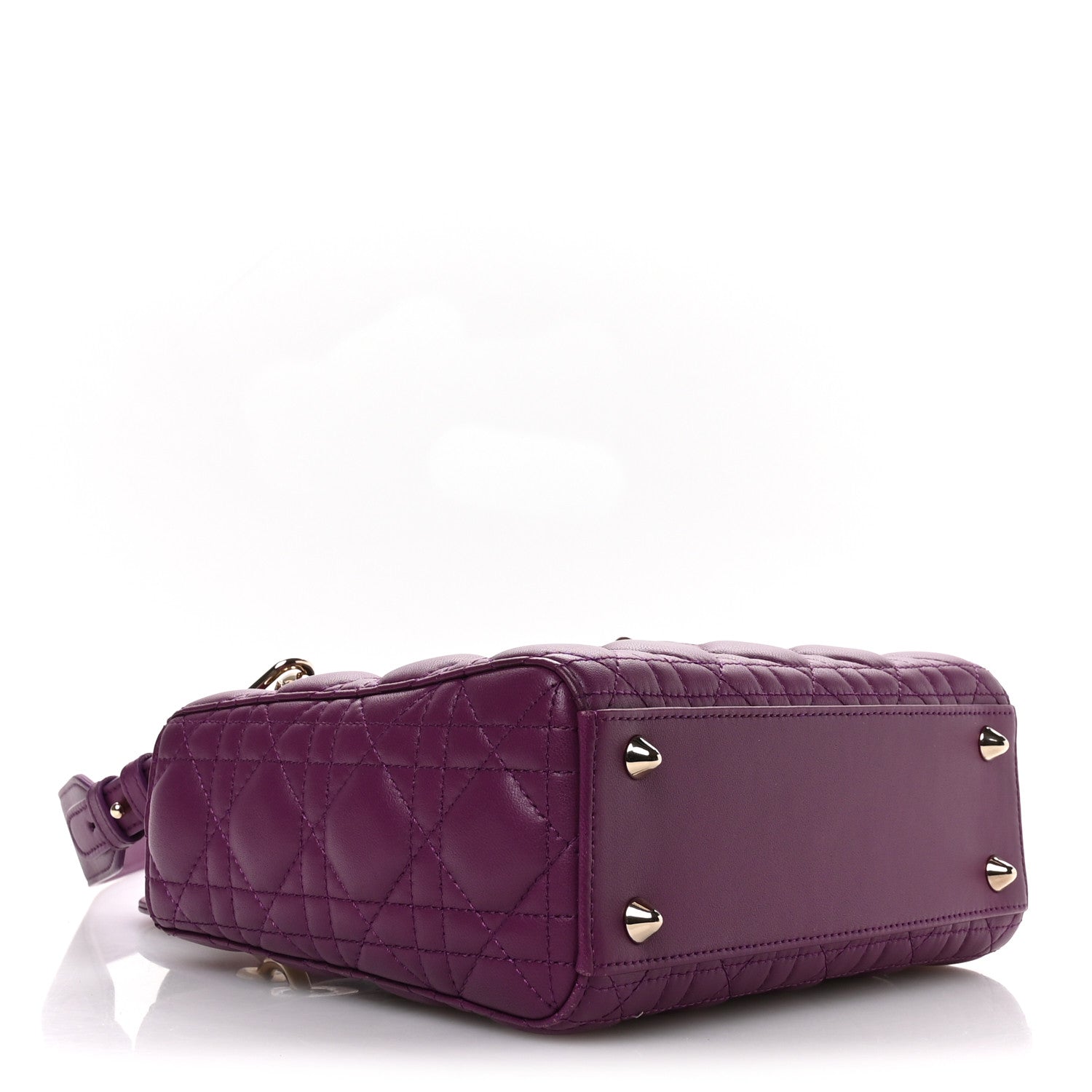 Christian Dior Lambskin Cannage Small My ABCDior Lady Dior Purple 4 of 10