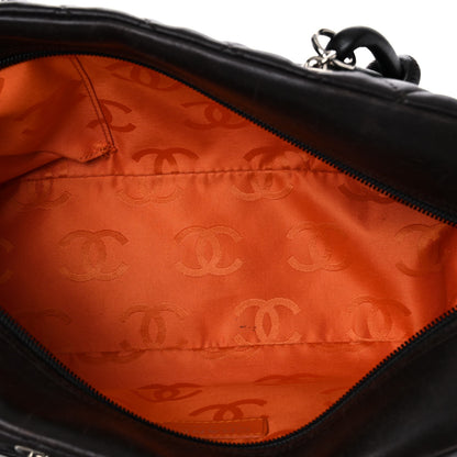 Chanel Calfskin Quilted Large Cambon Bowler Dark Brown 5 of 22