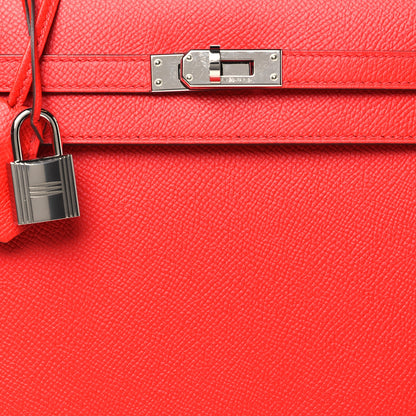 Hermes Epsom Kelly Sellier 25 Rouge Casaque 8 of 11
