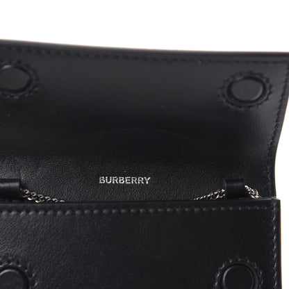 Burberry Coated Canvas Horseferry Print Mini Jody Chain Card Case Black 8 of 10