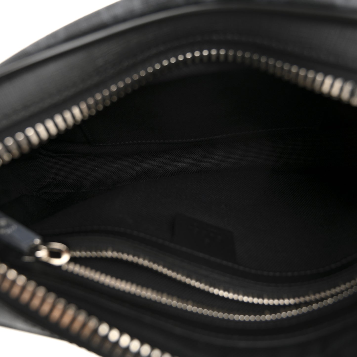 Soft GG Supreme Monogram Web Belt Bag Black Grey