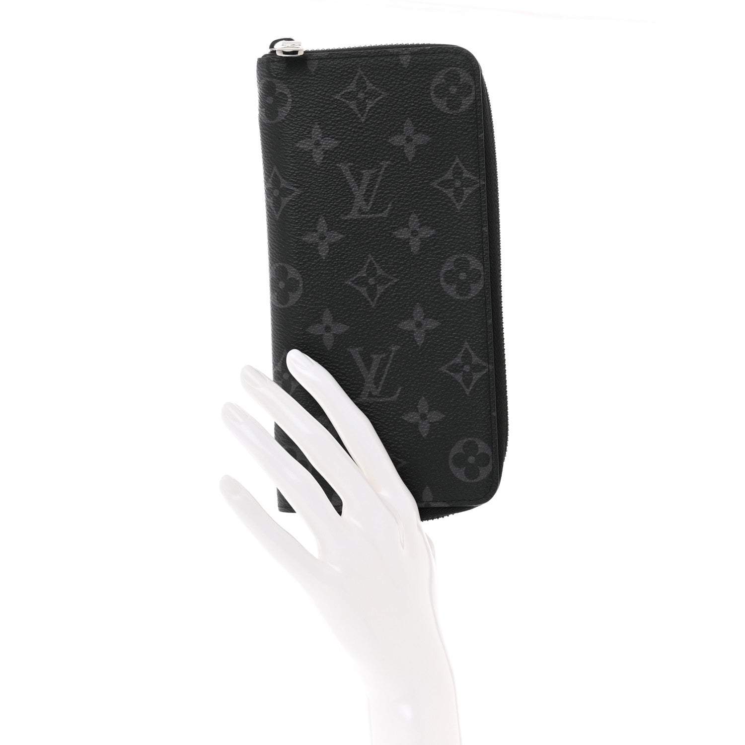 Louis Vuitton Monogram Eclipse Vertical Zippy Wallet 2 of 7
