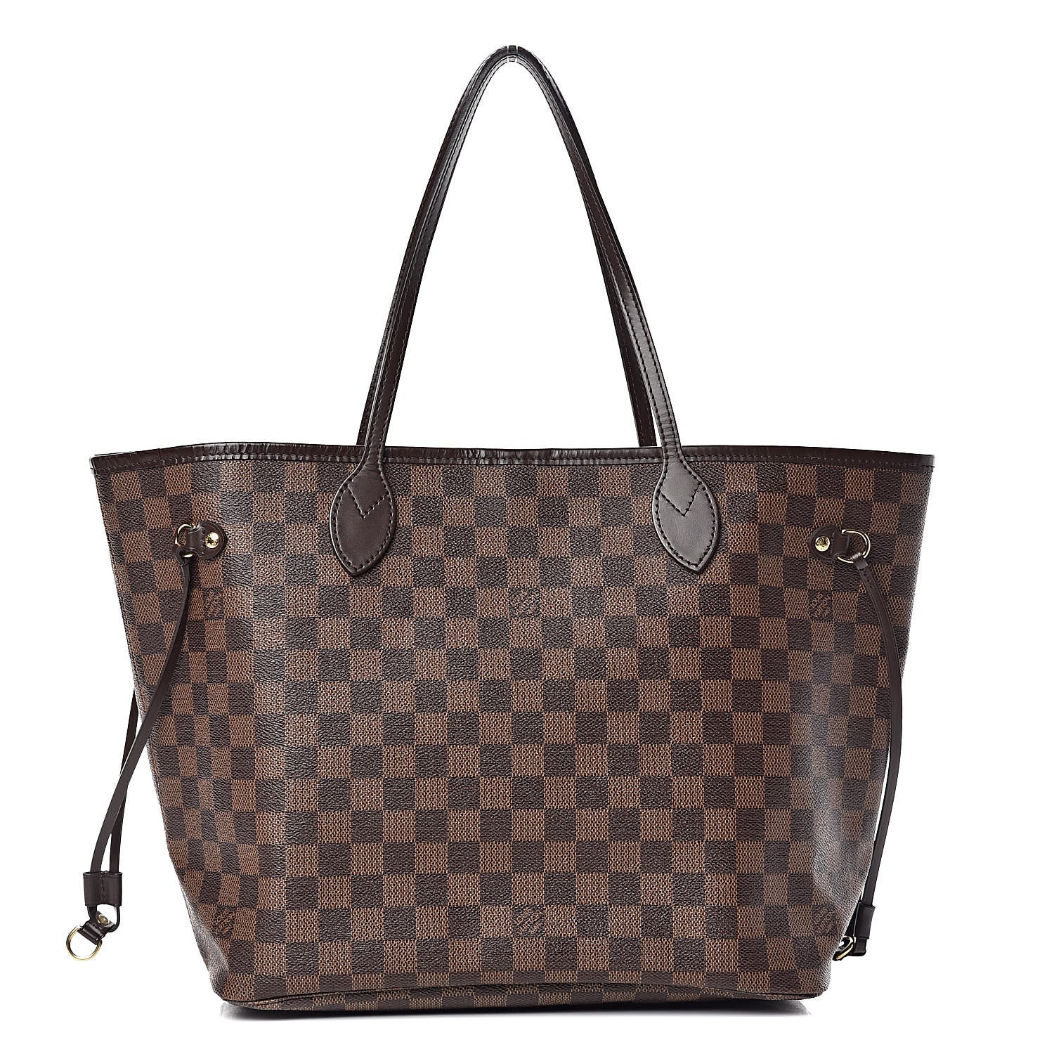 Louis Vuitton Damier Ebene Neo Neverfull MM Rose Ballerine 1 of 12
