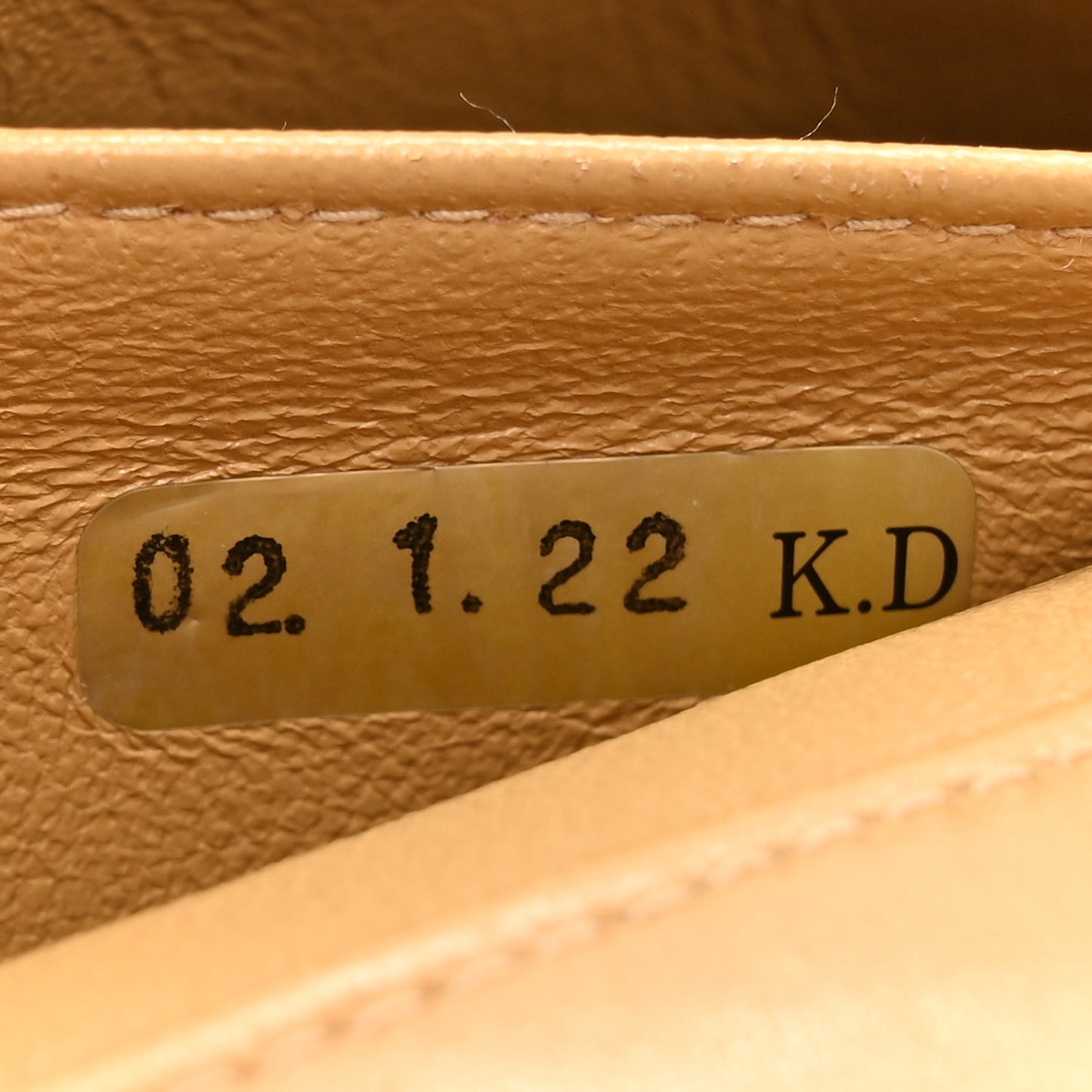 Lambskin East West Chocolate Bar Flap Beige