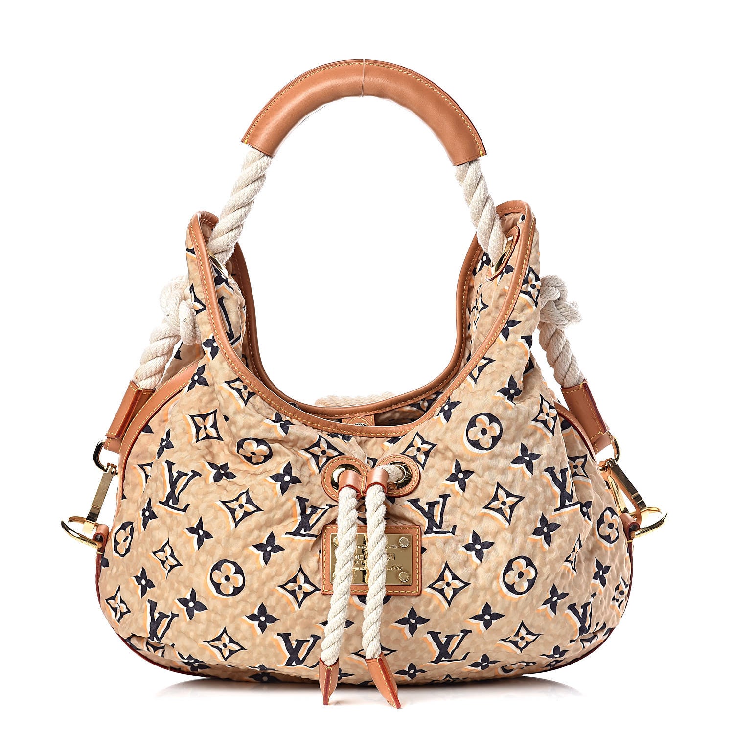 Louis Vuitton Canvas Monogram Cruise Bulles MM Natural 1 of 10