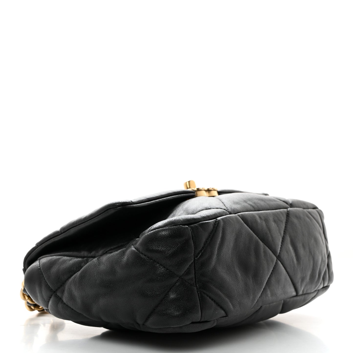 Lambskin Quilted Medium Chanel 19 Flap Black