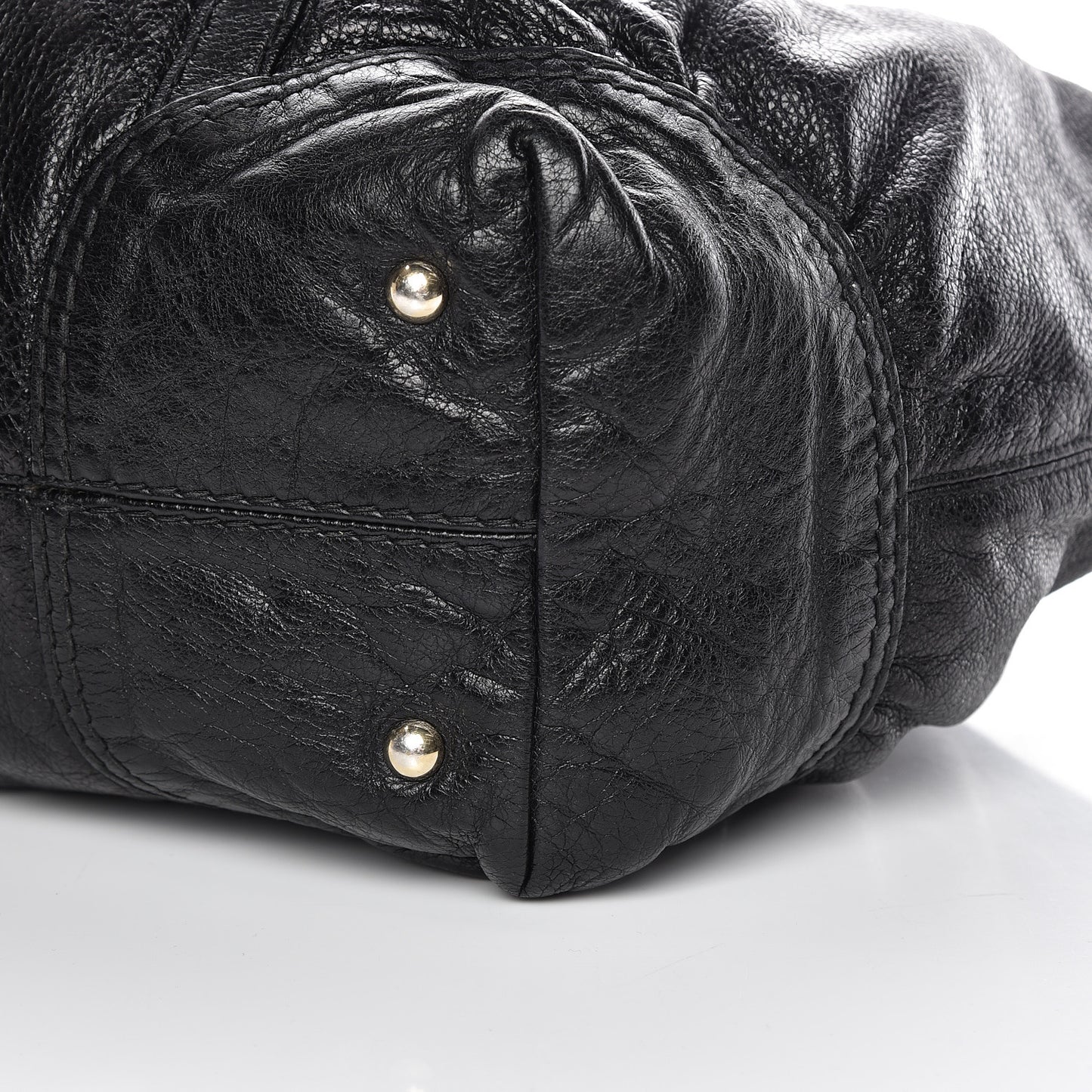 Calfskin Horsebit Medium Nail Boston Black