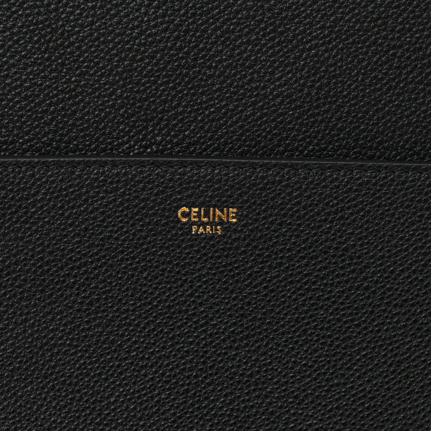 Celine Soft Grained Calfskin Sangle Bucket Bag Black 6 of 9
