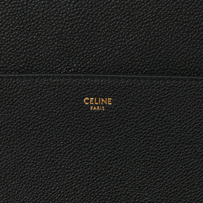 Celine Soft Grained Calfskin Sangle Bucket Bag Black 6 of 9