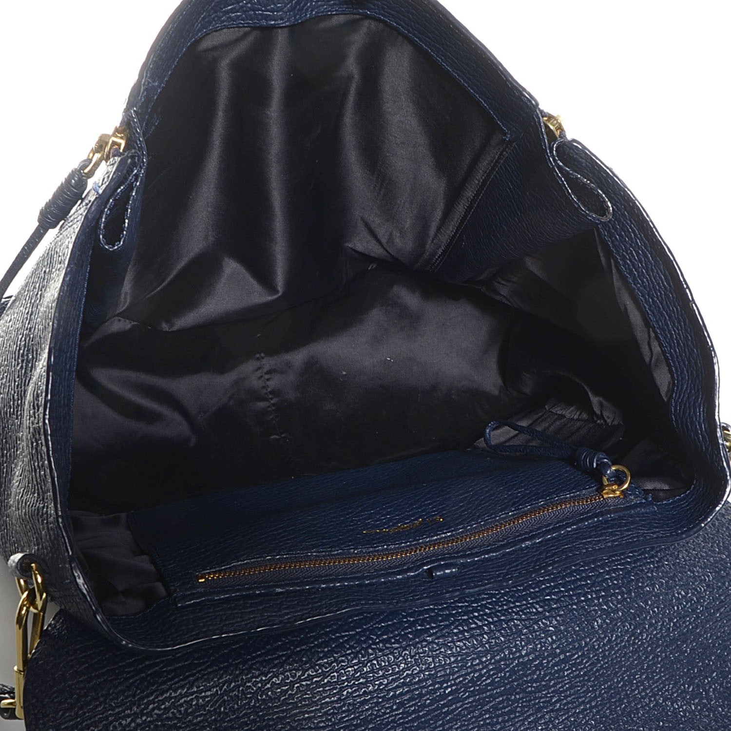3.1 Phillip Lim Textured Calfskin Large Pashli Satchel Ink 5 of 9
