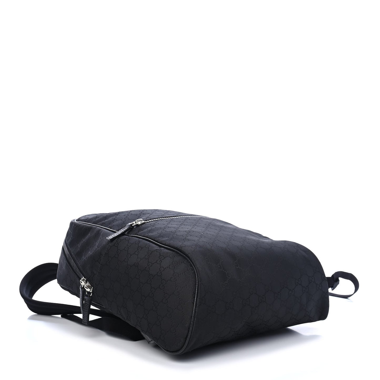 Nylon Monogram Slim Backpack Black