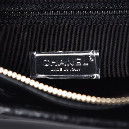Chanel Calfskin Crocodile Embossed Small Gabrielle Cocodile Hobo Black 8 of 13
