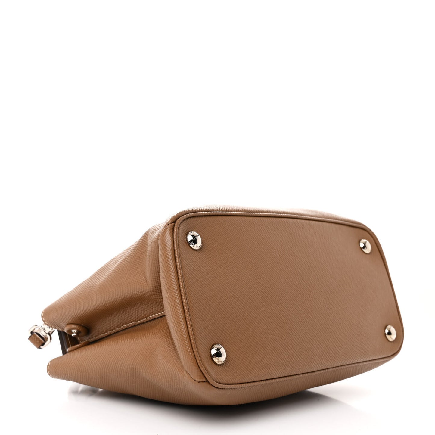 Saffiano Cuir Small Twin Tote Cannella