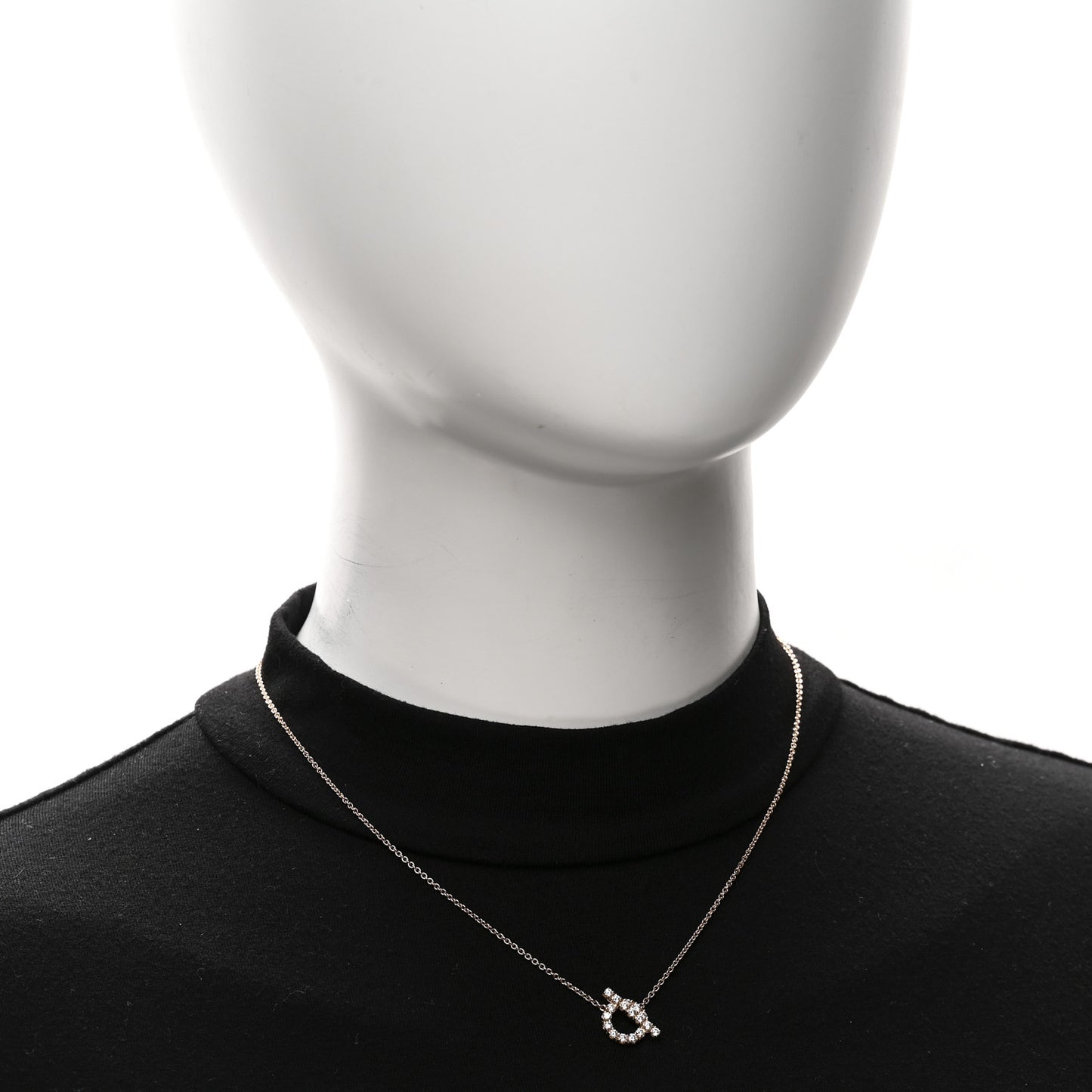 18K Rose Gold Diamond Finesse Pendant Necklace