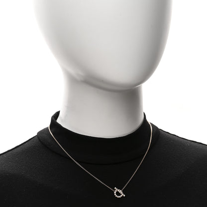 Hermes 18K Rose Gold Diamond Finesse Pendant Necklace 2 of 6