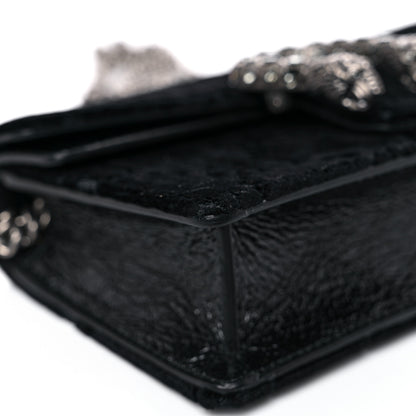 Gucci Velvet GG Monogram Super Mini Dionysus Shoulder Bag Black 13 of 23