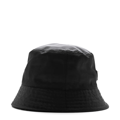 Prada Re-Nylon Metal Triangle Logo Womens Bucket Hat M Black 5 of 10
