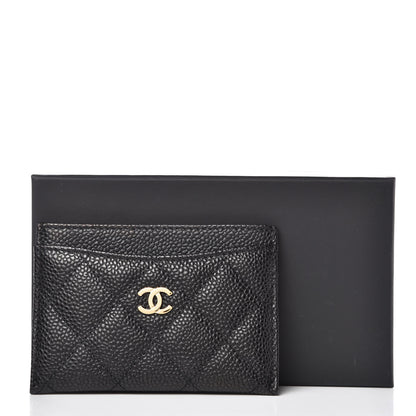 Chanel Caviar Quilted Card Holder Black 9 of 9
