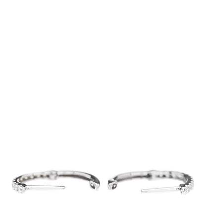 Anita Ko 18K White Gold Diamond Small Huggie Earrings 3 of 5