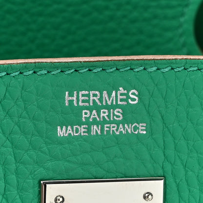 Hermes Taurillon Clemence Birkin 40 Menthe 6 of 20
