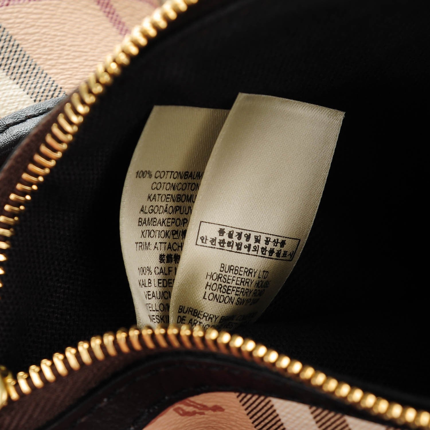 Burberry Haymarket Check Large Canterbury Tote Chocolate 9 of 10