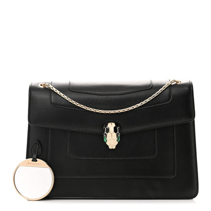 Bulgari Calfskin Serpenti Forever Crossbody Bag Black 1 of 10