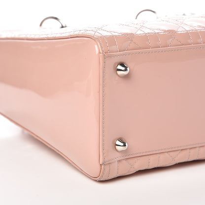 Christian Dior Patent Cannage Large Lady Dior Light Pink 13 of 19