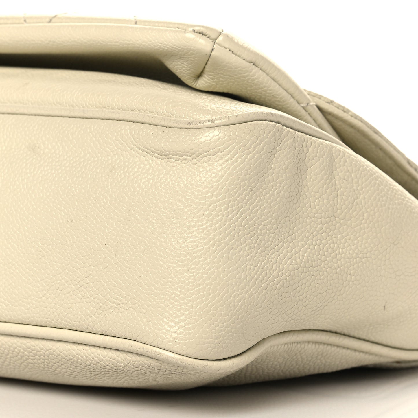 Glazed Caviar Pocket In The City Flap White